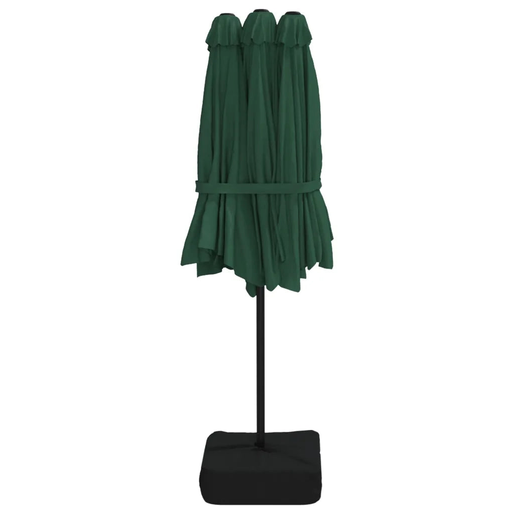 Ombrellone a Doppia Testa Verde 449x265 cm 362946