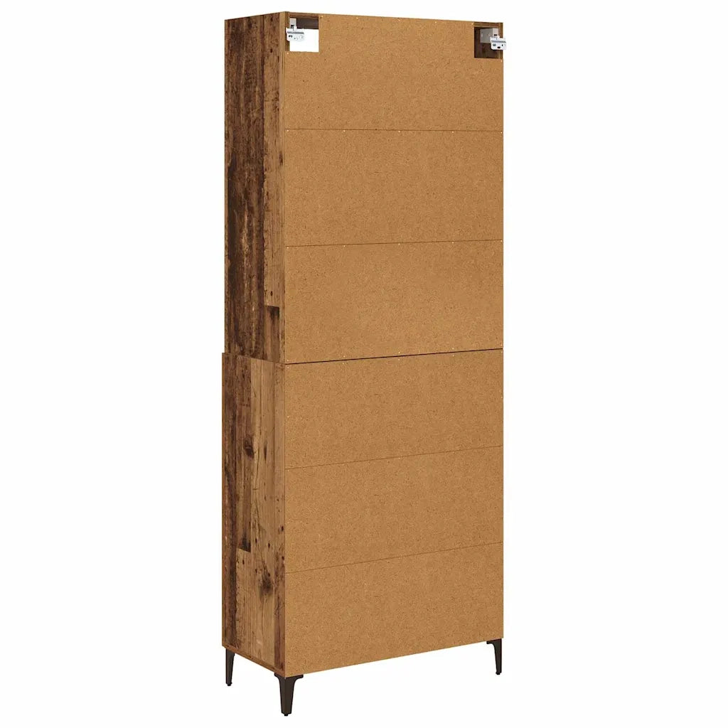 Credenza 2 pcs Legno vecchio Legno multistrato
