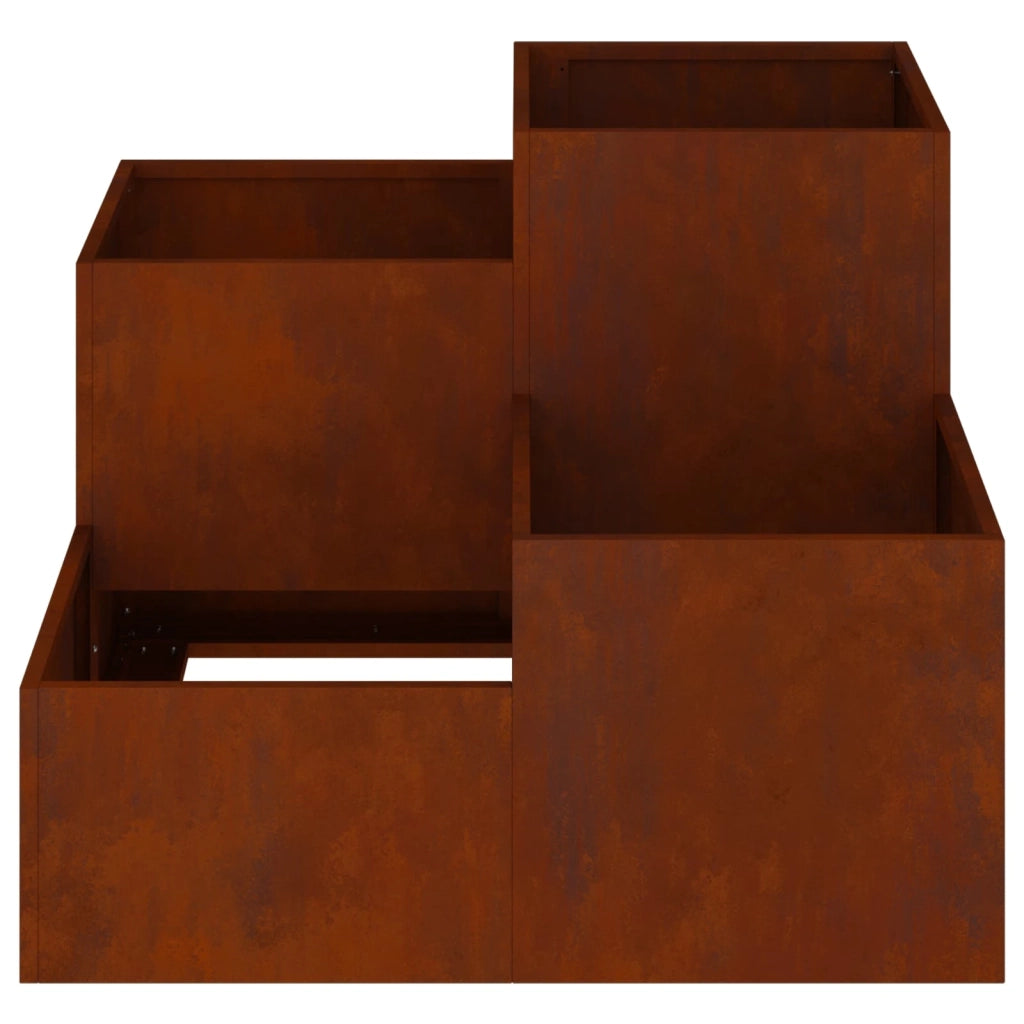 Vaso da giardino Ruggine 80 x 80 x 60 cm 865861