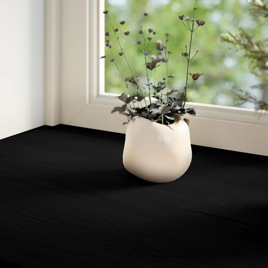 Davanzali 2 pz Marrone Scuro 120x25x2 cm Legno Massello Rovere