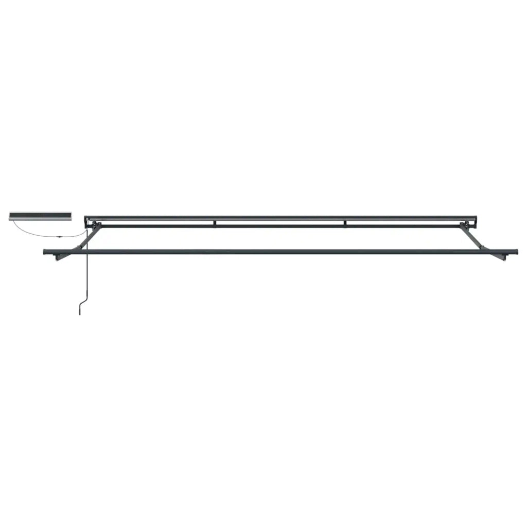 Tettuccio Elettrico Retrattile Bianco e Antracite 4 × 3,5 m 3422068