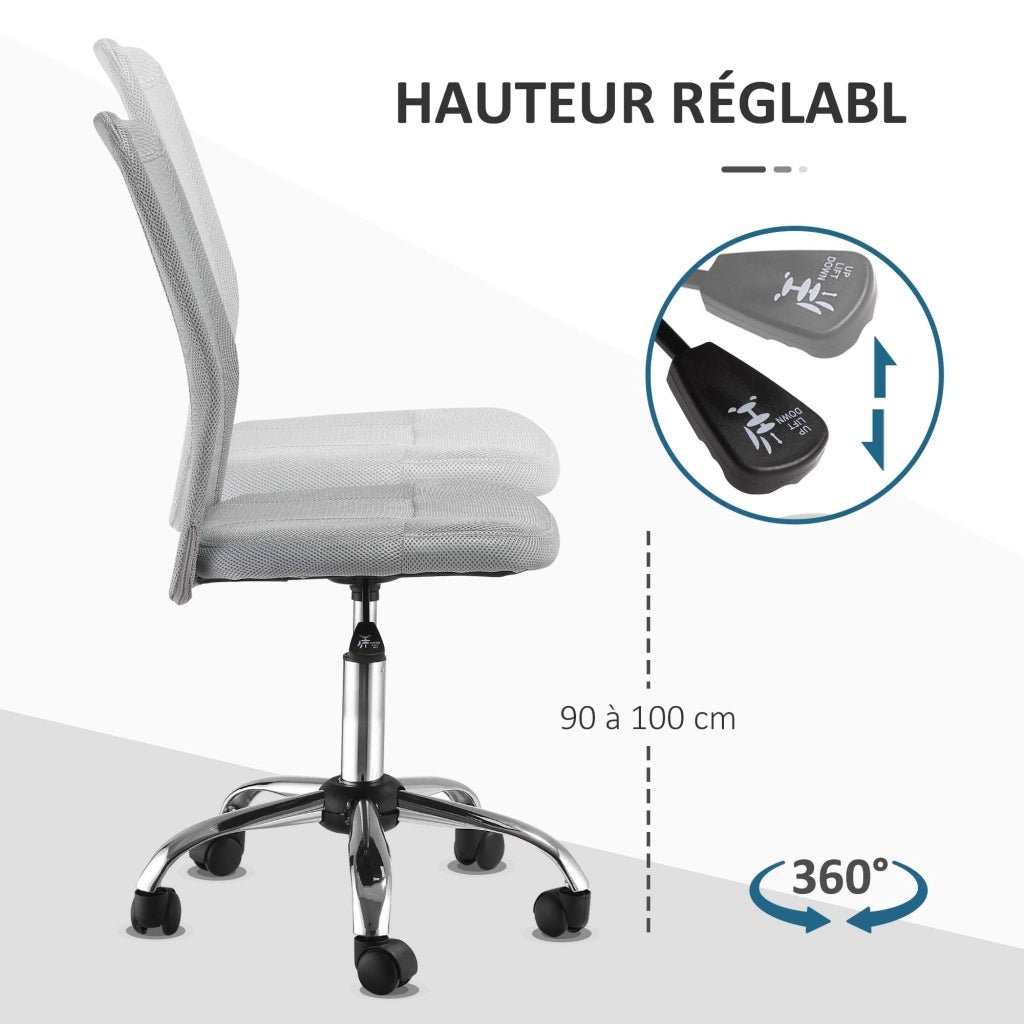 Poltrona ergonomica ¨C Minimal ¨C grigio, rete, regolabile