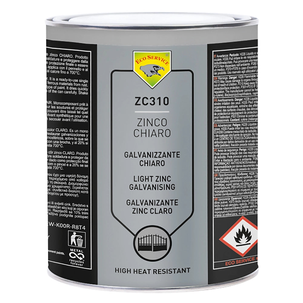 ANTIRUGGINE PROTETTIVA 'ZINCO CHIARO' kg. 4 - liquido  - ECO SERVICE