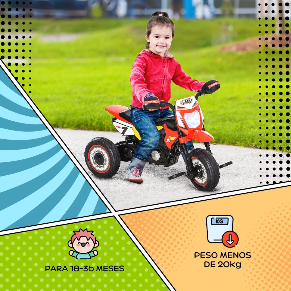 Moto Correpasillos per Bambini ¨C zephmum ¨C Rosso 71x40x51 cm