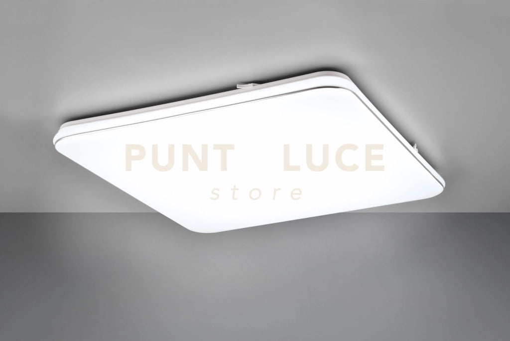 BLANCA PLAFONIERA LED  46W 5600lm, 4000K QUADRATA DIMMERABILE CON INTERRUTTORE 53CM X 53CM