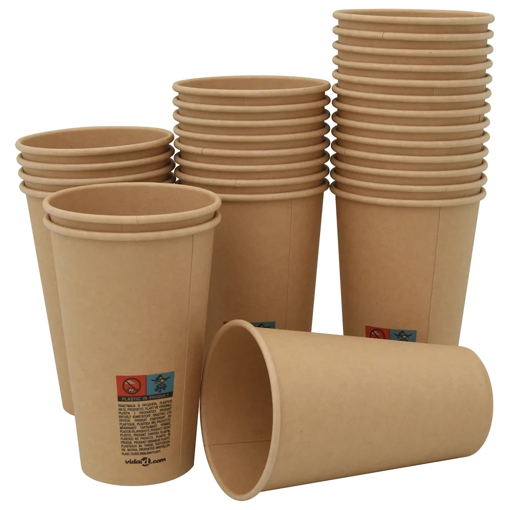 Tazze da CaffÃ¨ in Carta con Coperchi 1000 pz 16oz 400 ml