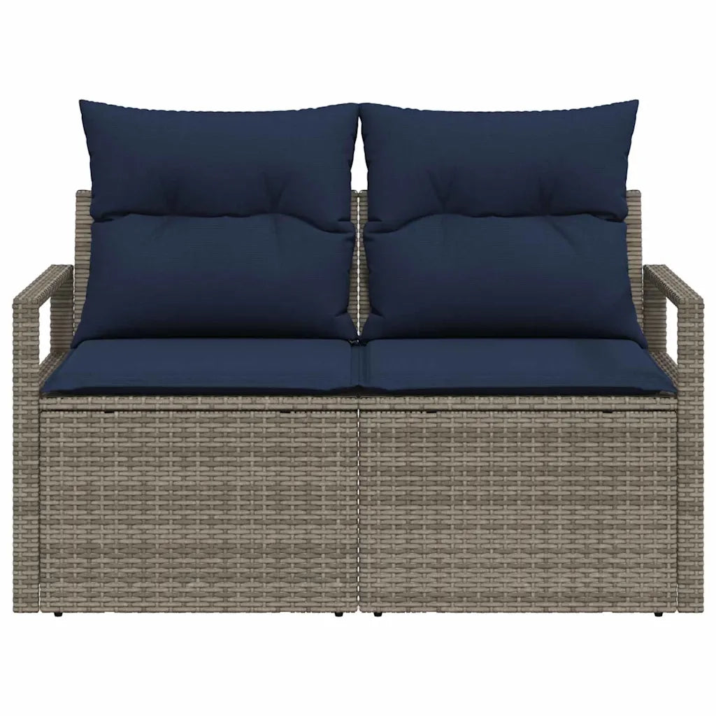 Divano da giardino con cuscino 120 x 62 x 69 cm. polyrattan 42006759