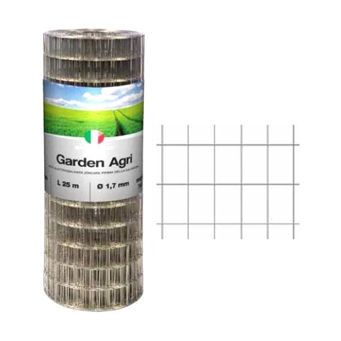 Betafence GTFA-OFOK-00148K110xG110 Garden Agri Rete elettrosaldata zincata prima 76x50 mm h 122 cm 25 m colore Verde