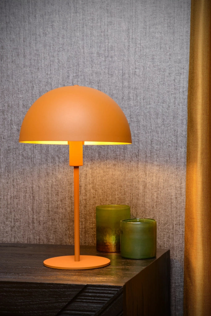 Lampada da tavolo gialla eclettica E14 Lucide Siemon