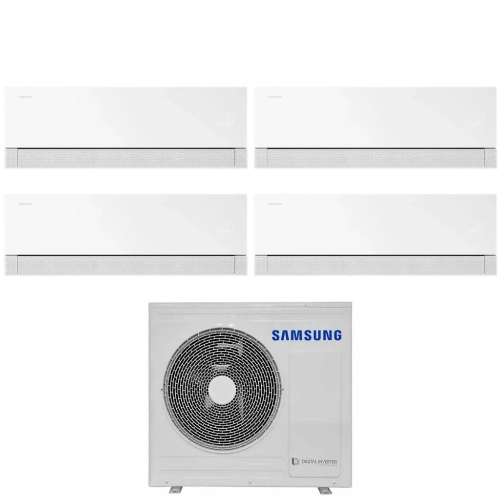 Condizionatore Quadri Split Samsung WindFree Première White 7+7+9+12 con AJ080TXJ4KG R-32 Wi-Fi Integrato