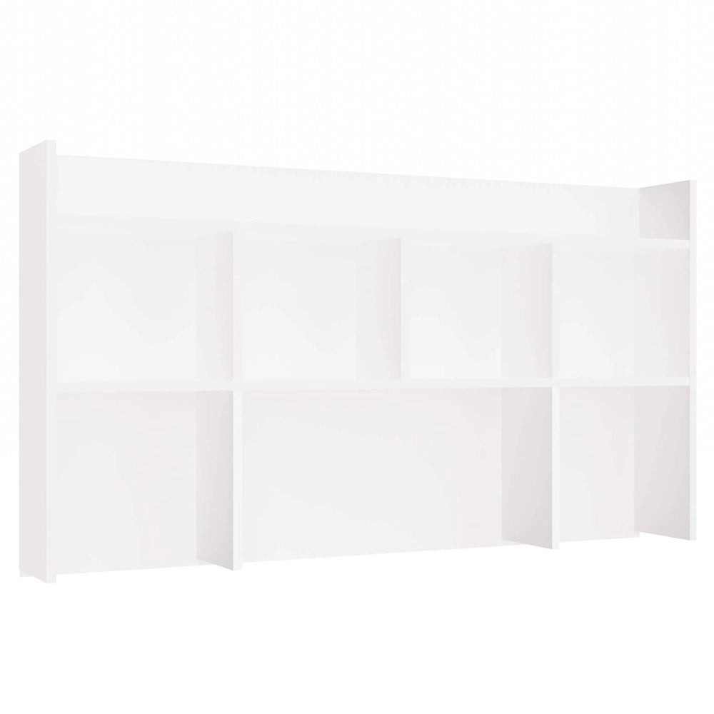 Alzata per biurka 130 cm bianco libreria per libri documenti