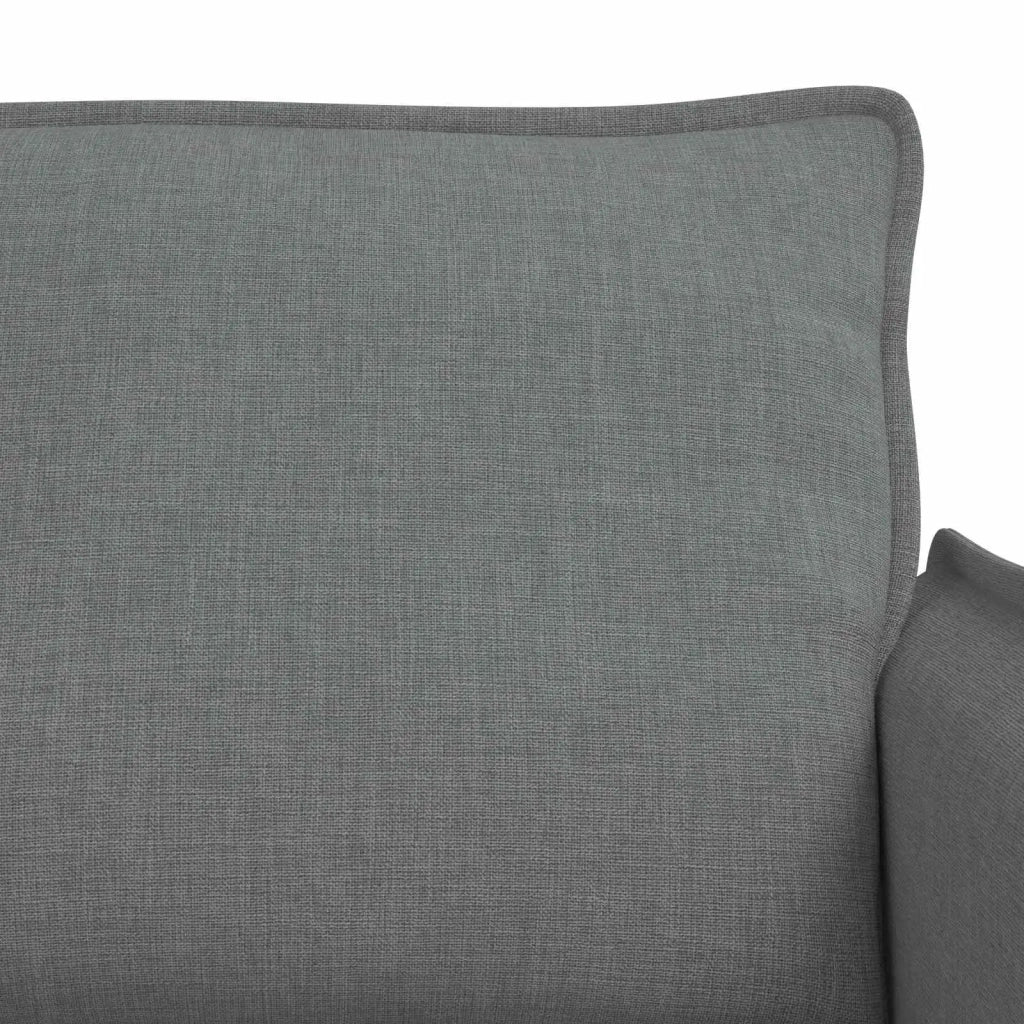 Divano 2 pcs Grigio scuro 196 x 82 x 85 cm Tessuto