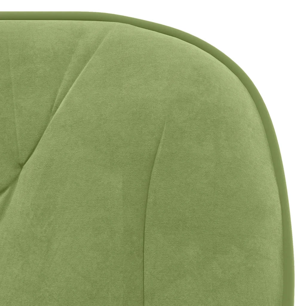 Sedia da Ufficio Girevole Verde Chiaro in Velluto 344859