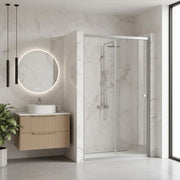 Porta Doccia Rea Primo Slide 130 Chrome