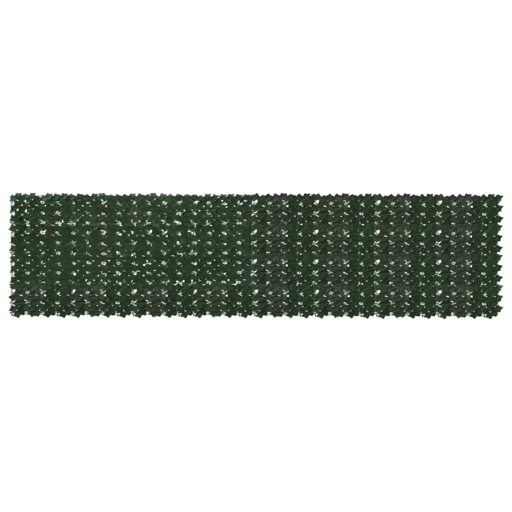 Paravento da Balcone | Schermo per balcone con foglie Verde Scuro 400 x 100 cm