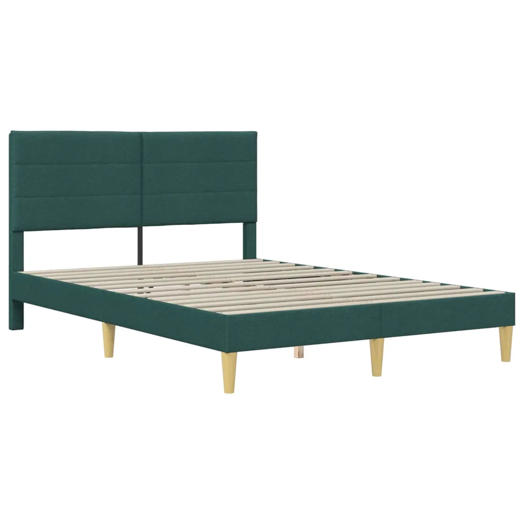 Struttura del letto Verde Scuro 140 x 200 cm Tessuto 42027591