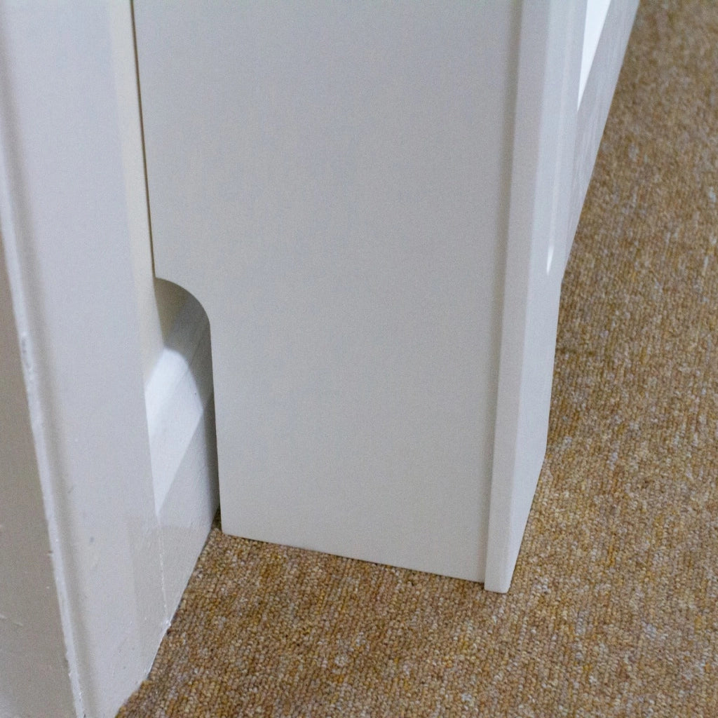 Copritermosifone Copertura Termosifoni e Caloriferi in MDF Bianco 1720mm