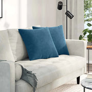 Cuscini da Divano 2 pcs Blu 50 x 50 cm Tessuto in Cords 42013970