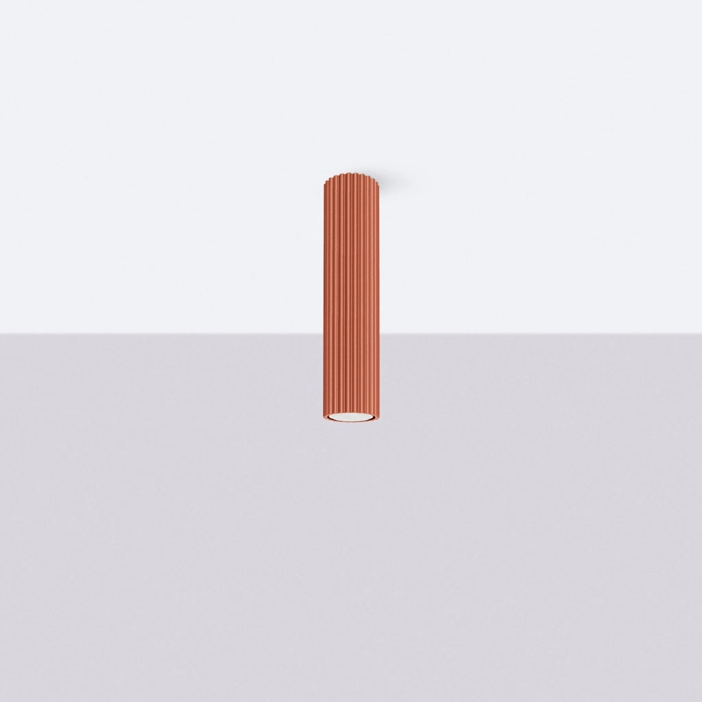 Lampada da soffitto KARBON 30 rosso ocra
