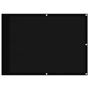 Schermo da balcone | Paravento da Balcone Nero 75x700 cm 100% Poliestere Oxford