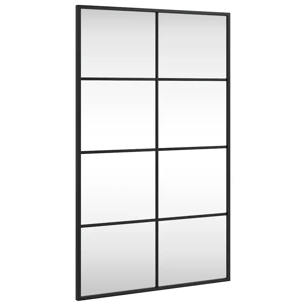Specchio da Parete | Specchio decorativo Nero 50x80 cm Rettangolare in Ferro