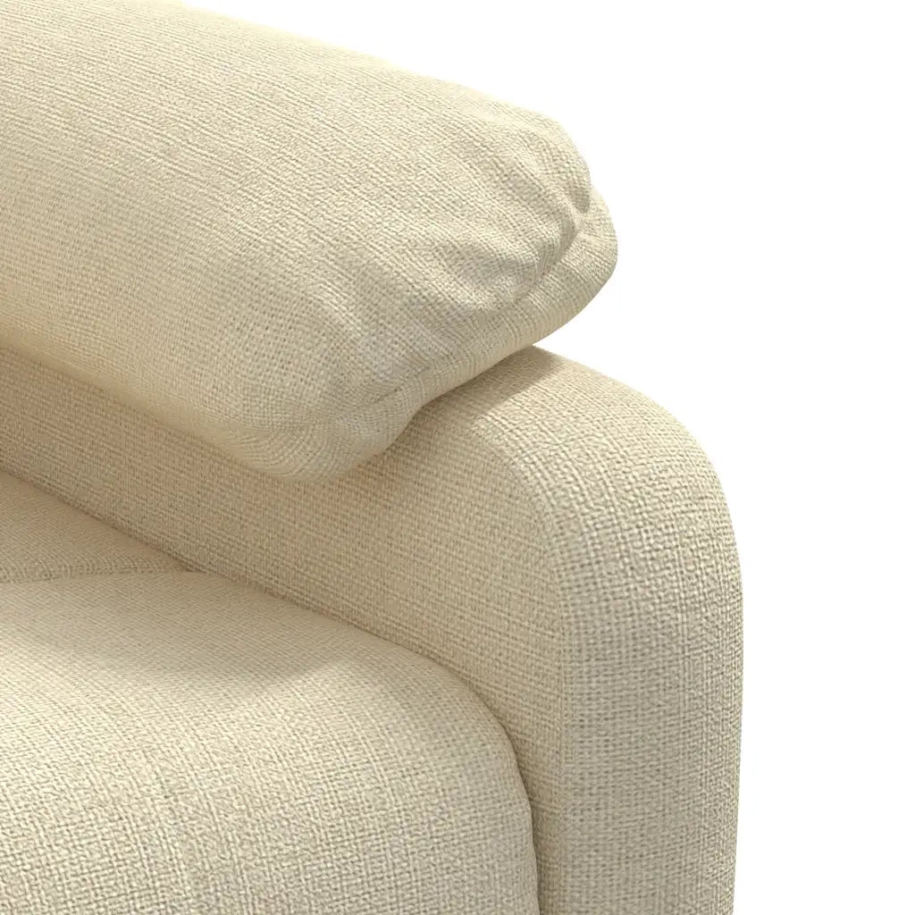 Poltrona Reclinabile in Tessuto Crema 289671