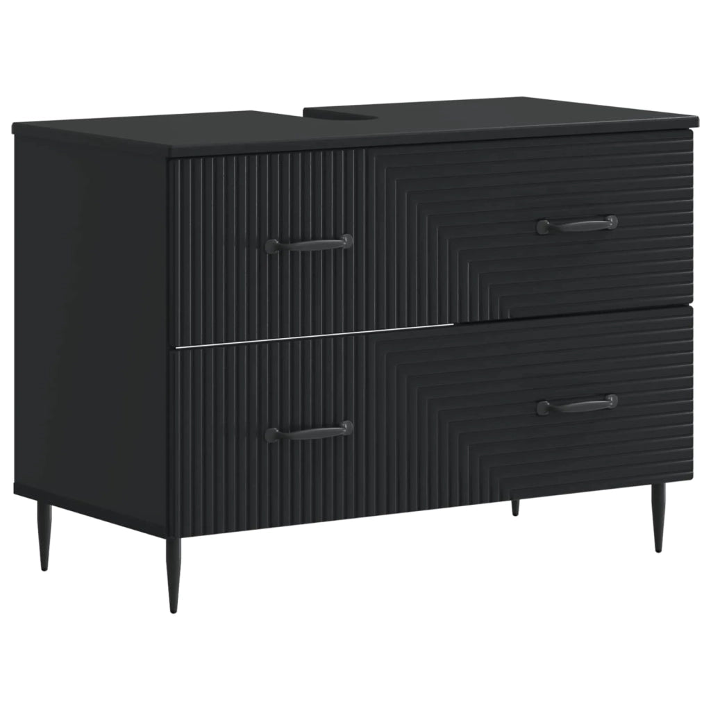 Set di Armadi da Bagno da 2 Pezzi HAARLEM Nero 3417694
