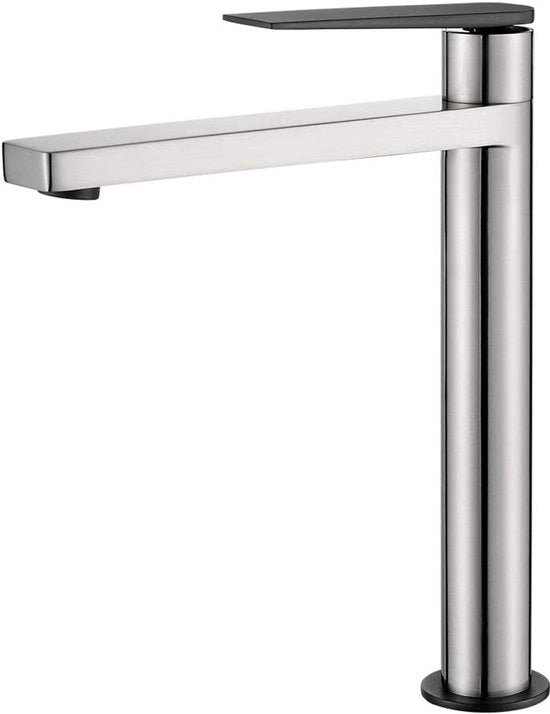Elegante Doccia a Piastra per Vasca - Alta Pressione, Acqua Calda e Fredda, Acciaio Inox Lisciato