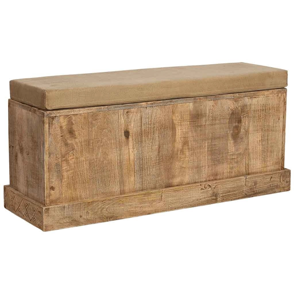 Panca in legno naturale 104x33x48
