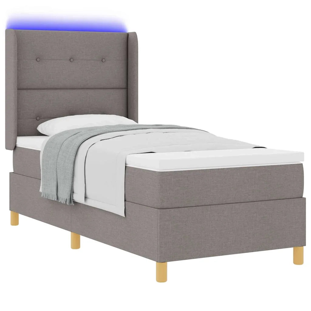 Letto a molle con materasso Talpa 140 x 200 cm Tessuto