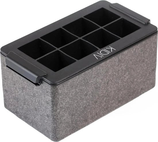 Blocco di ghiaccio in forma trasparente cristallino di silicone per cocktail-bar-whisky 5x5x5cm