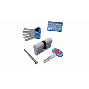 SECUREMME CILINDRO K1 5CH+1C 45+50 CROMO SAT- 1,0 pz
