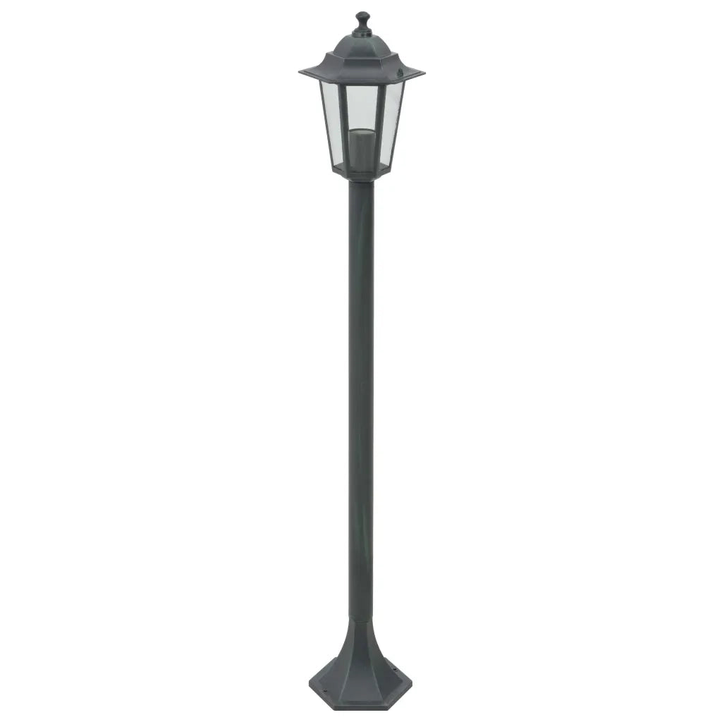 Set di 6 luci da giardino a paletto stile ambient da 110 cm in alluminio verde scuro 02_0045890