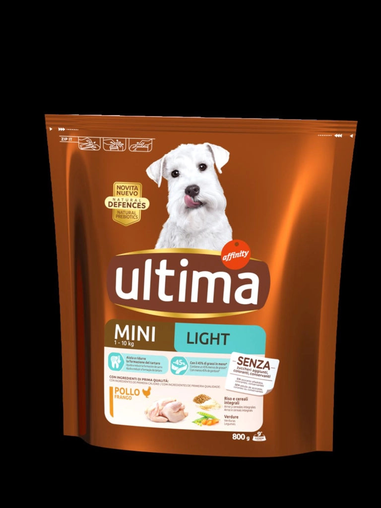 ULTIMA DOG CROCCANTINI CANE 800 GRAMMI MINI LIGHT POLLO