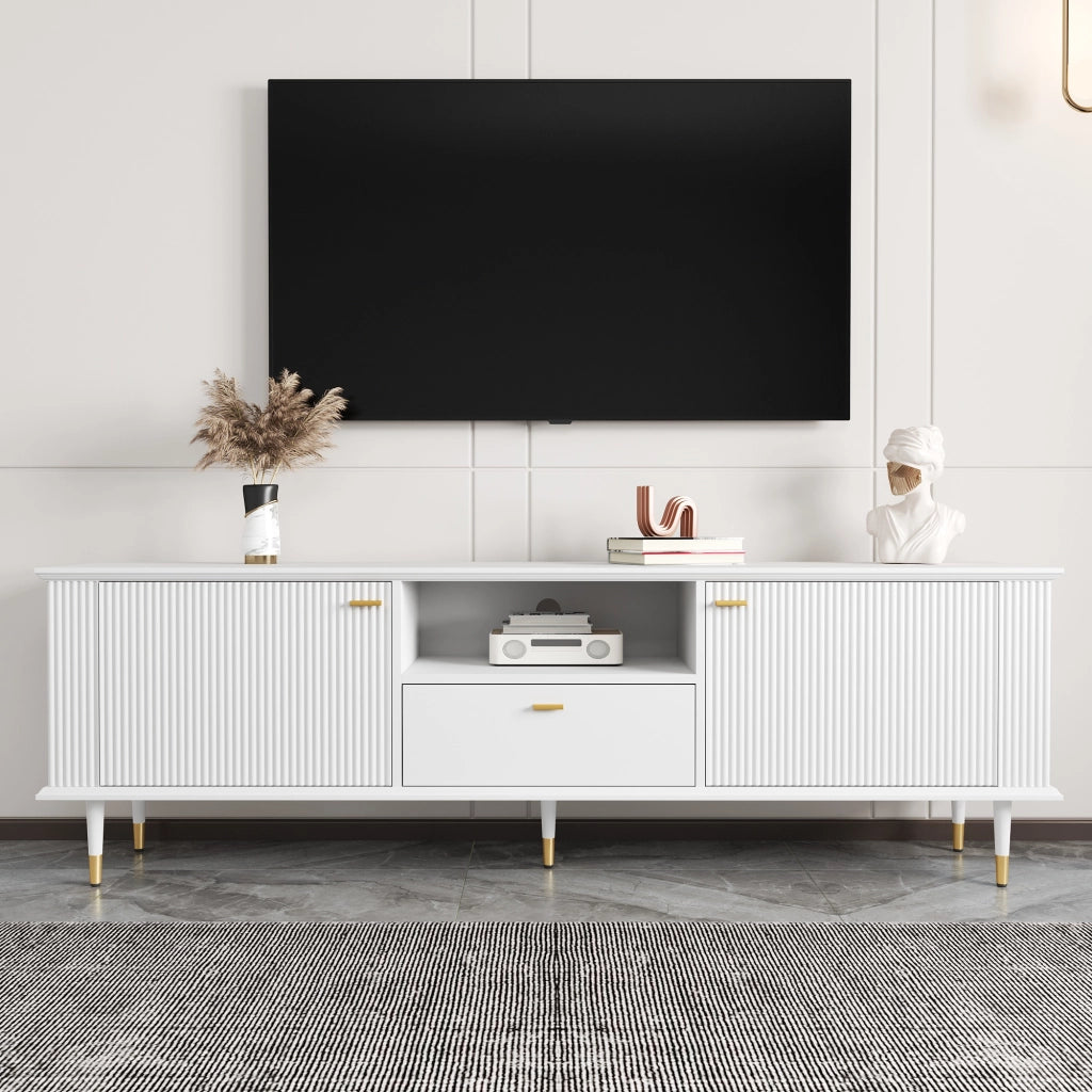 TV-Schrank bianco in MDF lunghezza 170 cm