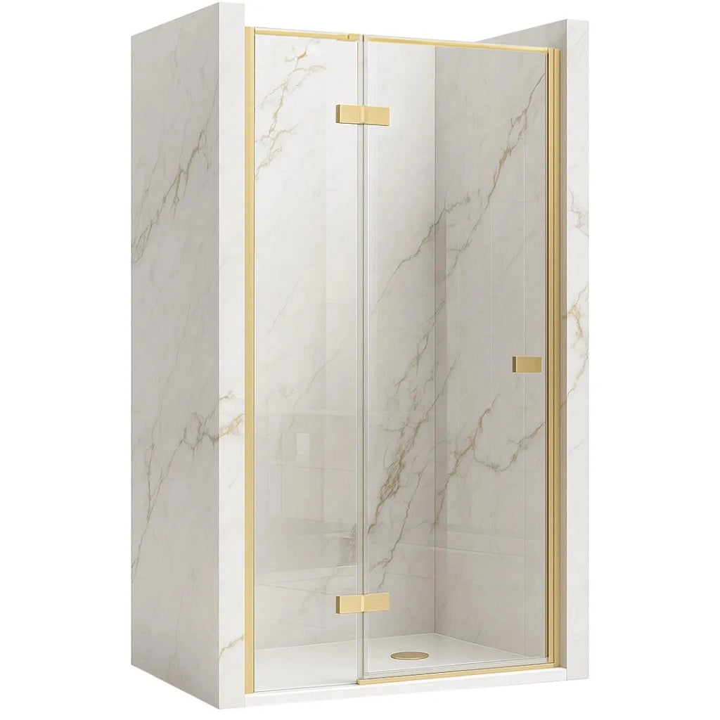 Porta Doccia Rea Atlas 90 Brush Gold destra