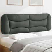 Cuscino Testiera Hvar Grigio Scuro 160 cm in Tessuto 374589