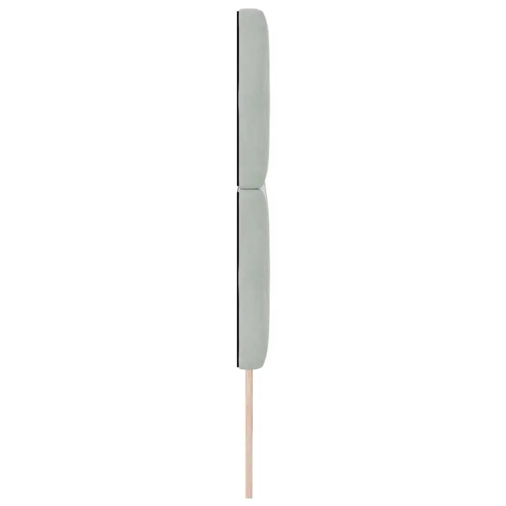 Testiera LED con strisce LED Grigio chiaro 200 cm Velluto 3338378