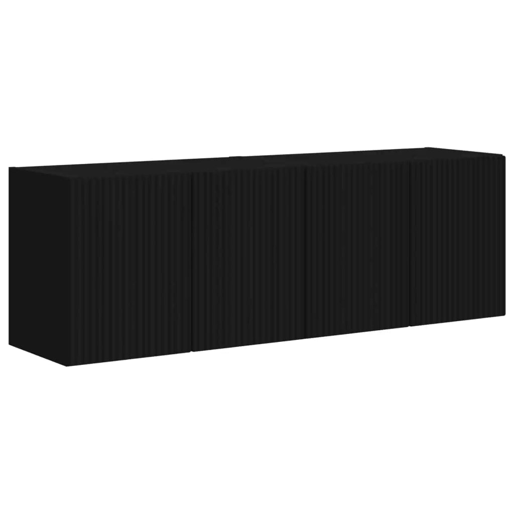Mobile TV da parete 2 pcs Nero 59,5 x 31 x 40 cm 892332