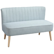 Divano 2 posti imbottito ¨C Xylo ¨C 117x56.5x77 cm, verde chiaro, tessuto antimacchia