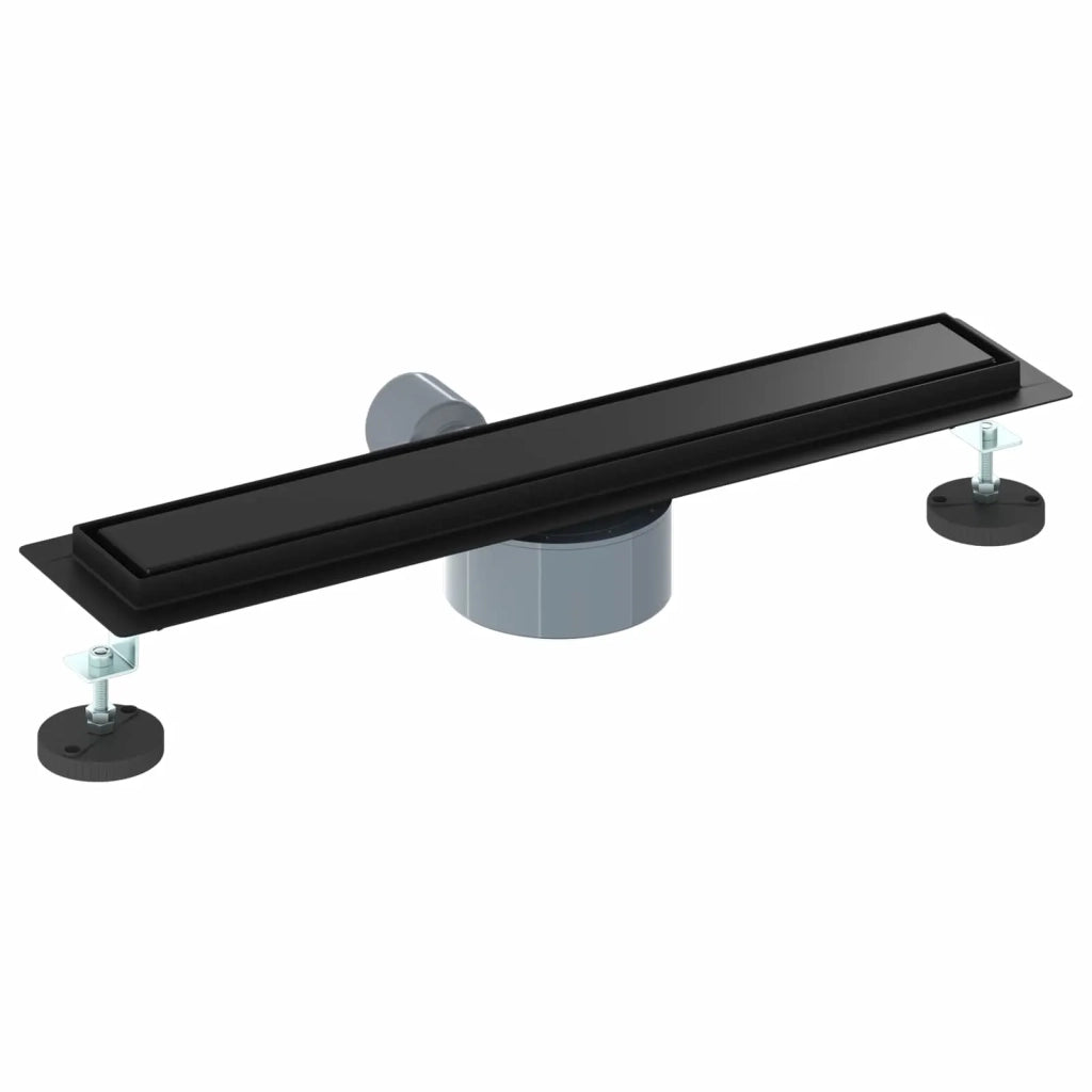 Scarico doccia 2-in-1 con sifone a 360° Nero 50 cm
