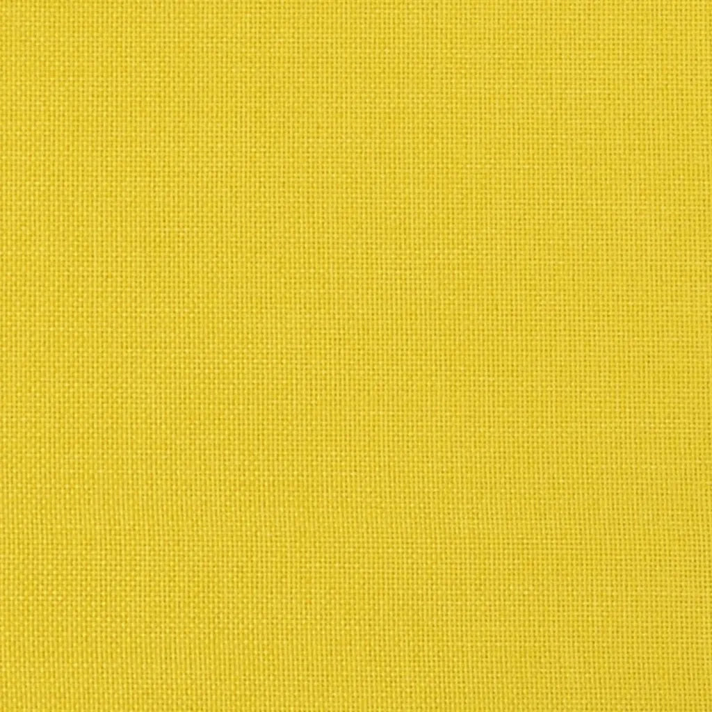 Set di Divani 3 pz con Cuscini Giallo Chiaro in Tessuto 3201581