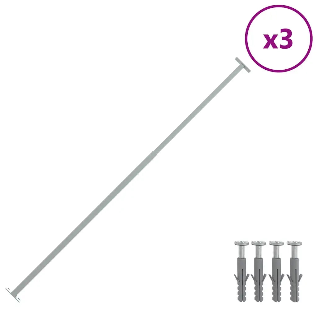 Barre di Sicurezza per Finestra Regolabili 3 pz 710-1200 mm cod mxl 63480