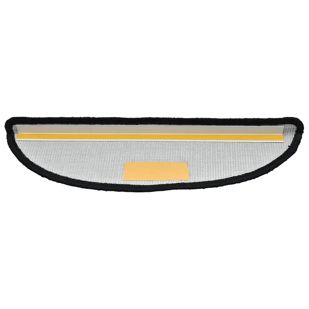 Tappetini per scale 20 pz 56x17x3 cm Nero Semicircolari 3365838