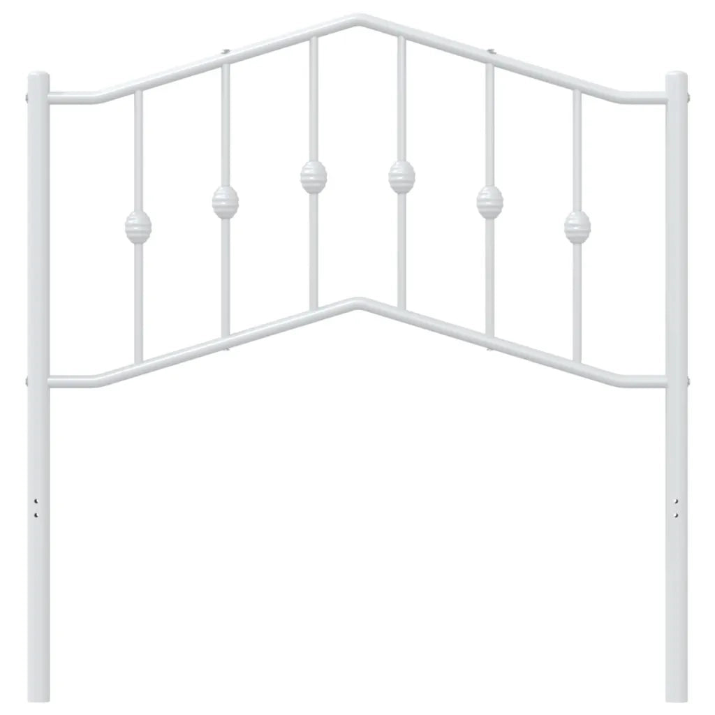 Testiera | Testata di Ricambio in Metallo Bianco 90 cm