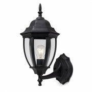 APPLIQUE DA ESTERNO LANTERNA NERA PARETE E27 MAX 60W CLASSICA GIARDINO IP44 A2-S