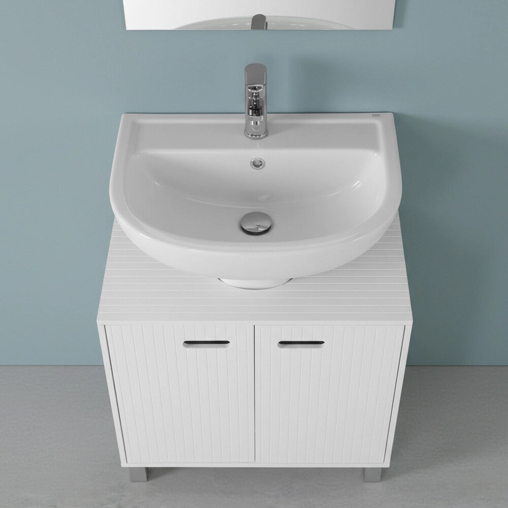 Mobile sottolavabo 60 cm bianco con 2 ante Fast