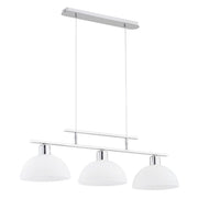 Lampada sospensione moderna bianco argento 3xE27 ETIUDA Alfa