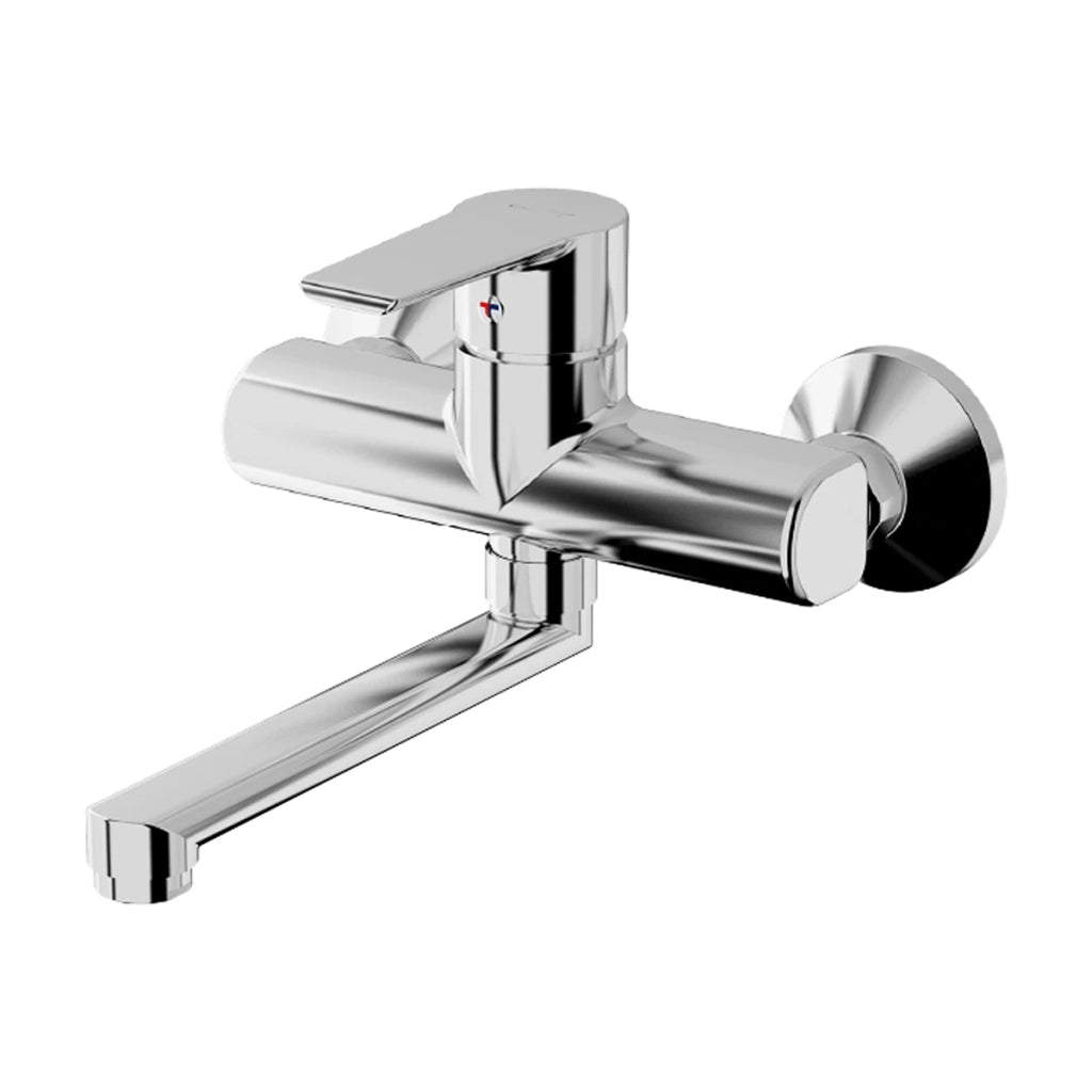 Miscelatore monocomando lavello a muro TIEMM Cromo