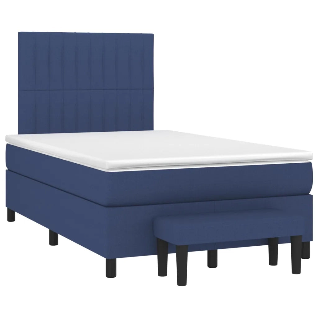 Giroletto a Molle con Materasso Blu 120x200 cm in Tessuto 3136747